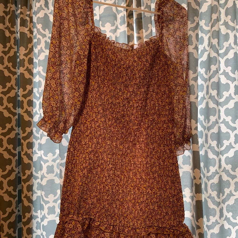 Floral spring mini dress!